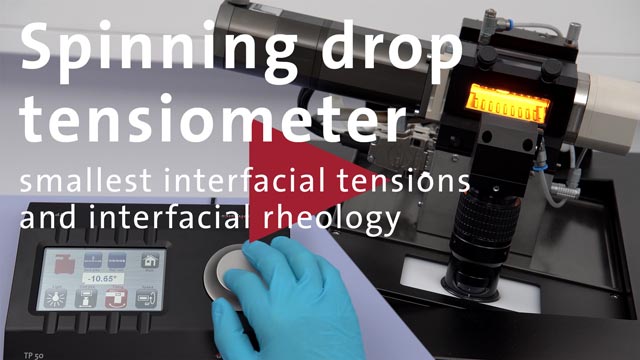Application video: Spinning Drop Tensiometer