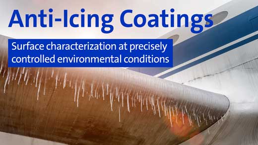 Anti-Icing Coatings - Surface characterization at precisely controlled environmental conditions