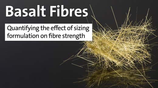 Basalt fibres - Quantifying the effect of sizing formulation on fibre strength