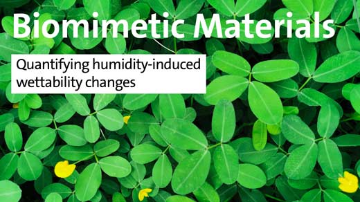 Biomimetic Materials - Quantifying humidity-induces wettability changes