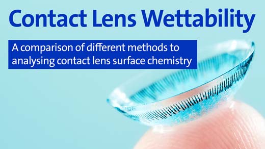 Contact Lens Wettability - A comparison of different methods to analysing contact lens surface chemistry