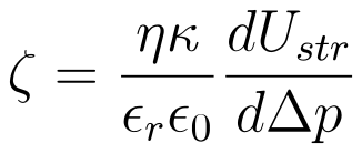 Helmholtz-Smoluchowski equation