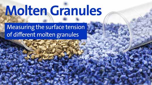 Molten Granules - Measuring the surface tension of different molten granules