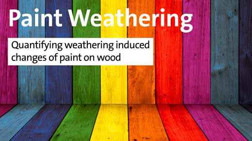 Paint Weathering - Quantifying weathering induced changes of paint on wood