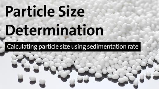 Particle Size Determination - Calculating particle size using sedimentation rate