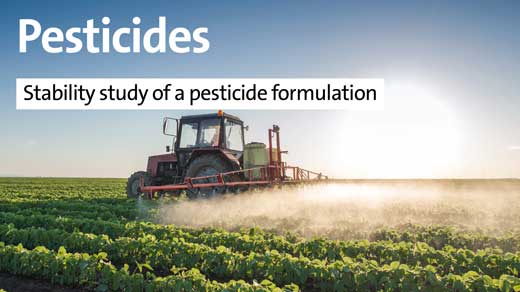 Stability study of a pesticide formulation