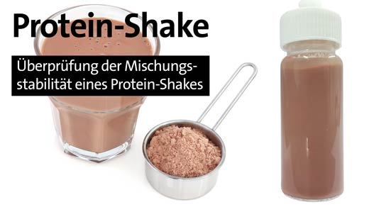 Stability study of a commercial protein shake