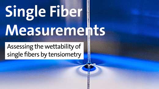 Single Fiber Measurements - Assessing the wettability of single fibers by tensiometry