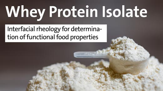 Whey Protein Isolate - Interfacial rheology for determination of functional food properties
