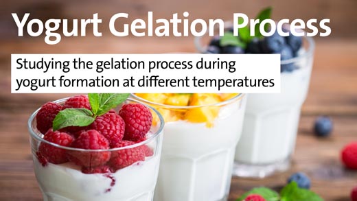 Yogurt Gelation Process - Studying the gelation process during yogurt formation at different temperatures