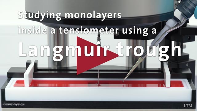 Application video: Langmuir trough module for tensiometers