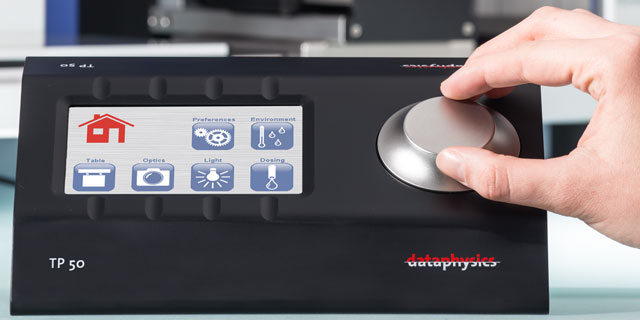 TP 50 control panel with touch screen and precision control wheel