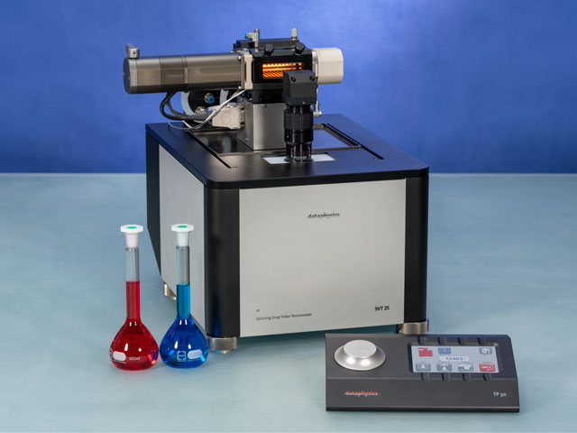 SVT 25 with temperature controlled measuring cell MC-TPC 25 and TP 50 control panel